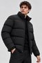 Men's Black Premium Quality Stand Collar Puffer Coat - 3