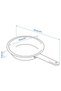 365+ Frying Pan, Non-Stick Coating-Stainless Steel, 24 cm - 8