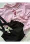 Handmade 100% Cotton Piglet Embroidery Worked Shirt and Gabardine Fabric Romper Set - 3