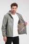 Men's Genor Oversize Hooded Leather Coat Mint Green - 7