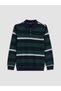 Rmz Gi̇yi̇m Farkiyla Devrik Roba Collar Striped Men's Sweatshirt