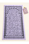 Pocket Prayer Mat with Ottoman Motif and Wallet Design - 4