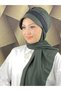 Tesettür Daily Black Silvery Shiny Scarf with Hat - 4