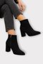 Women's Thick Heeled Side Zipper Boots Black - Smoke - 2