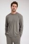 Men's Roma&Monada Oversize Oysho Fabric Suit Khaki Green - 3