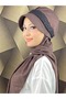 Tesettür Daily Black Silvery Shiny Scarf with Hat