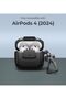 حافظة لسماعات AirPods 4 مع قفل مقاوم للسقوط، غطاء حماية متين مقاوم للصدمات مع واقي صدمات - 2