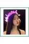 Led Lighted Colorful Light-Up 3-Function Party Crown with Lights Pink Color 12X12 cm Bsk2026