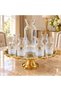 8-Piece Elegant Sherbet Set with Footed Tray