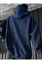 Men's Happy Hour Figure Printed Oversize 3 Thread Hoodie Sweatshirt - 3
