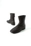 Jason Genuine Leather Brown Zippered Daily Women's Boots with Stitching Detail - 6