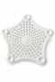 Tuffex Star-Shaped Suction Cup Sink Strainer – White Kitchen and Bathroom Drain Strainer, Hair and Food Residue Catcher - 2