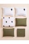 Fortuna Yonca Punch Embroidered 100% Cotton Double Duvet Cover Set 6 Pieces - 5