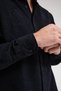 Men's ron velvet shirt black - 6