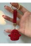 Stylish Keychain/Charm/Car Ornament with Red Stone Figure