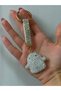 White/Silver Color Stone Figured Stylish Keychain/Charm/Car Ornament
