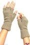 Winter Beige Color Soft Textured Fingerless Cut-Out Half Finger Plush Comfortable Use Luxury Gloves Glove