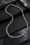 Textured Figaro Chain Men's Necklace - 4