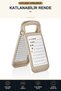 Foldable Grater Double-Sided Detachable Blade Stainless Steel Compact Hand Grater Beige