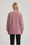 Women's Dusty Rose Basic 0 Crew Neck Unprinted Plain Oversize Loose Loose Fit Fleece Sweatshirt - 3