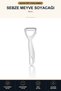 Slingshot Type Peeler with Stainless Steel Blade Ergonomic Fruit Vegetable Potato Peeler White