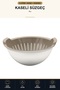 Colander with Bowl 3 L Multi-Purpose Storage and Straining Container for Vegetables, Fruits, Rice, Beige