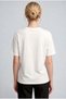 Women's Ecru White Paris Regular Fit Regular Fit T-Shirt - 3