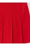 Lcw Kids Red Girls Pleated Gabardine Shorts Skirt - 4