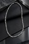Textured Figaro Chain Men's Necklace - 6