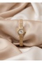 Minimal Vintage Women's Steel Watch Gold Color Vintage Elegant |   Old Money Stylish Classic Women's Wristwatch |   Limited Edition 2027 - 3