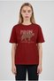 Women's Red Paradise Leopard Women's Short Sleeve Relax Fit Comfortable Cut Regular T-Shirt