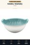 Colander with Bowl 3 L Multi-Purpose Storage and Straining Container for Vegetables, Fruits, Rice, Turquoise