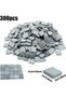 300 PCS Mini Bricks, Mini Black Wall Bricks Square Miniature Brick Scale Model Bricks, 1:16 Mini Bri - 2