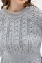 Natural Women's Thick Knitted Waist Detailed Knitwear Dress - 4