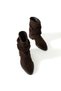 Romy Genuine Leather Suede Pleated Detailed Casual Women's Boots - 5