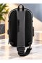 Men's Waterproof Single-Strap Sling Bag with Combination Lock, USB and Headphone Port, Cross-Shoulder and Backpack Bag - 5
