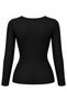 ✨   Featured Long-Sleeved Women's Blouse with a Flexible Structure and a Stylish Cut That Hugs the Body. Offers Comfort for Everyday Use, an Elegant Appearance, and Ease of Pairing in One Package. ** - 3