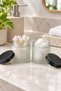 2 Pieces of 100 ml Frosted Glass Jars with Black Metal Lids - for Candle, Cream, Cotton and Hobby Storage - 7