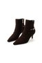 Senna Genuine Leather Suede Women's Pleated Detailed Thin Heeled Boots - 4