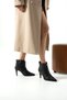 Victoria Genuine Leather Women's Slim Heeled Boots with Pleated Detail - 3