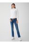 Jonquıl Low Waist Narrow Leg Dark Indigo Jean Pants