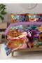 Spring Flowers Colorful Pattern 3D Digital Printed Double Bed Sheet Adult Bedroom Cotton Duvet Cover Set - 4