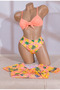 Patterned Girls and Young Girls Bikini Set