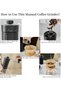 Manual Coffee Grinder, 40 External Settings Ceramic Conical Burr Hand Mil - 3