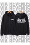 Front and Back Printed Unisex Zippered Hooded Sweatshirt Cardigan
