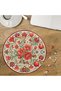 Pomegranate Flowers Design Special Cut Round 272 Piece Wooden Puzzle Mpda788