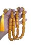 Original Oven-Fried Antique Crimped Amber 15*20 mm Large Collectible XXXL Prayer Beads - 5
