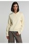 Regular Fit Polo Collar Plain Women's Sari Sweater