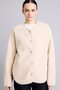 Regular Fit Crew Neck Buttoned Knitted Plush Cardigan I3556Ax26Wn