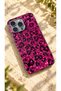 iPhone 16 Pro Compatible Leopard Case with Hologram Mosaic Pattern Ultra Protection